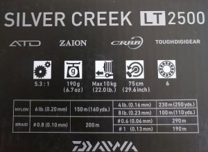 Характеристики Daiwa Silver Creek LT 2500