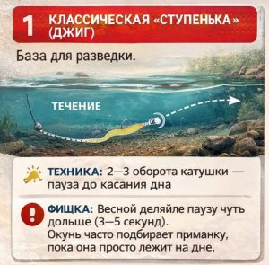 Проводки на окуня - ступенька