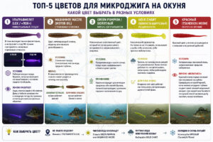 Как выбрать цвет микроджиговой приманки
